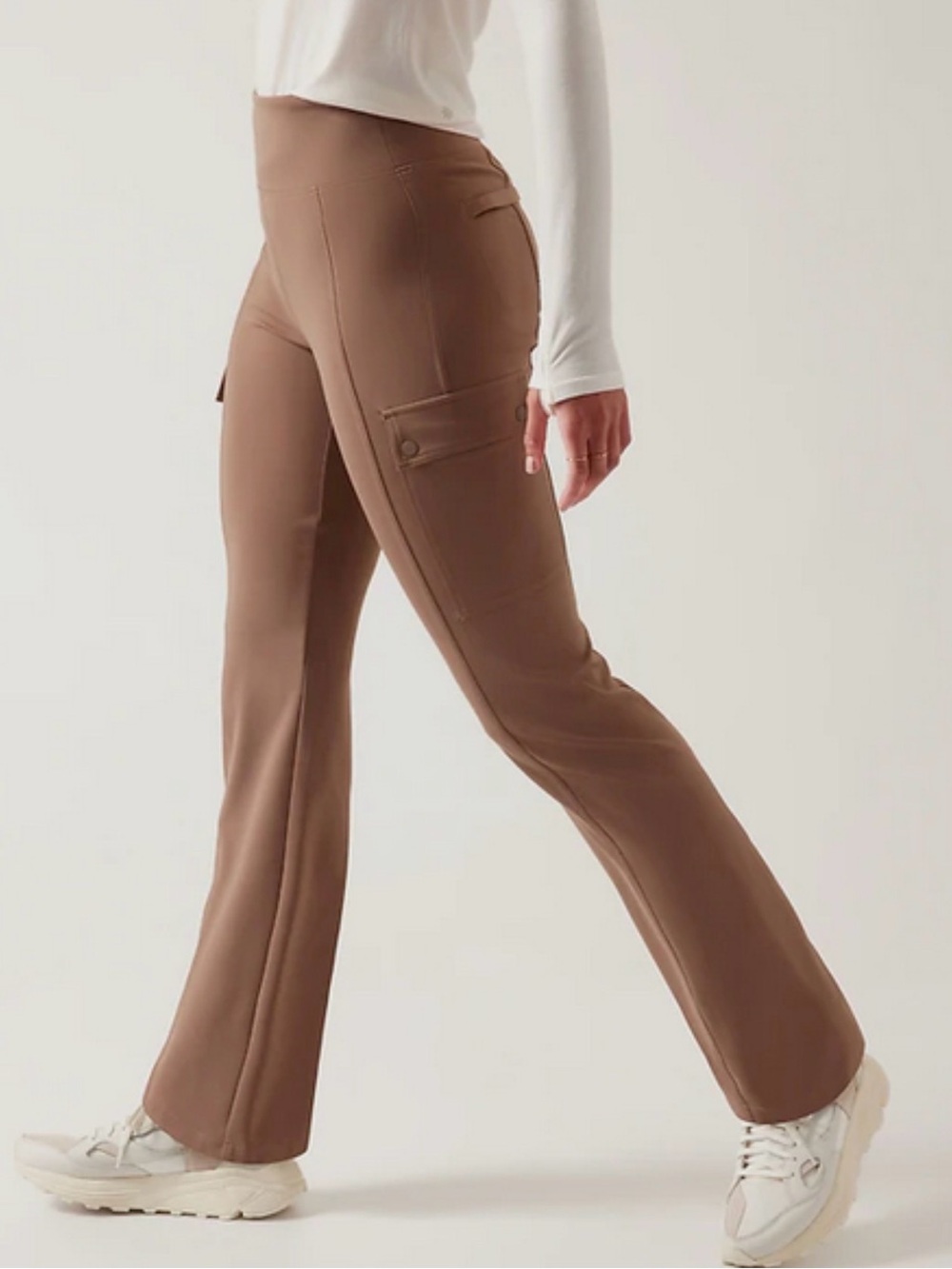 Athleta Delancey Straight Cargo Pant Brown Small